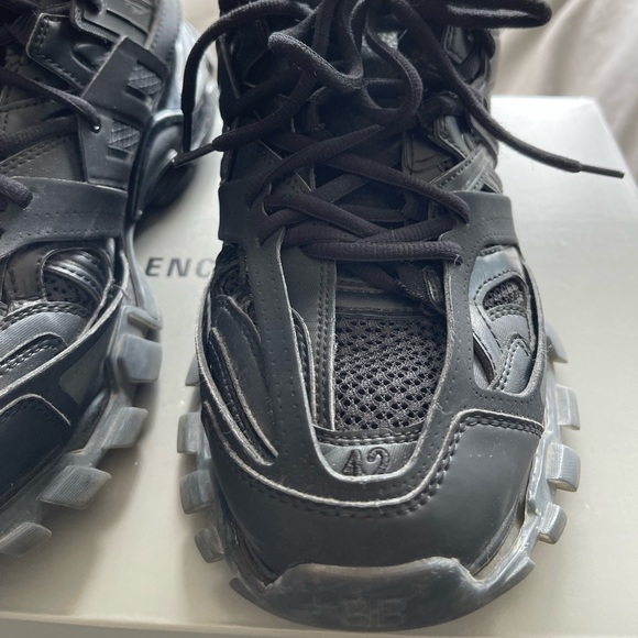 Men Balenciaga Track Sneaker Black/Black Clear size 42 (9) - Picture 3 of 12